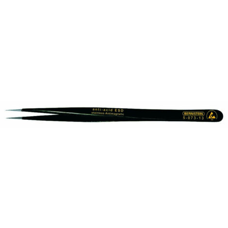 Bernstein Tools for Electronics 5-073-13  SMD-Pinzette  SS SA-ESD Super-spitz, schmal 140 mm