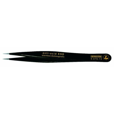 Bernstein Tools for Electronics 5-076-13 Pinzetta SMD 00 SA-ESD Acuminate 120 mm