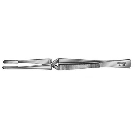 BERNSTEIN Tools for Electronics 5-115 Pince brucelle de soudage émoussée 165 mm