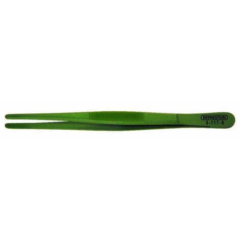 Bernstein Tools for Electronics 5-117-9 Pince brucelle de précision plate, ronde 145 mm W78630