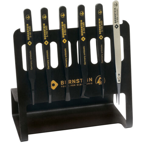 Bernstein Tools for Electronics 5-190 V  Pinzetten-Set 6teilig   150 mm