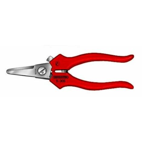 Bernstein Tools for Electronics 5-305 Ciseaux combinés 140 mm rouge W78078