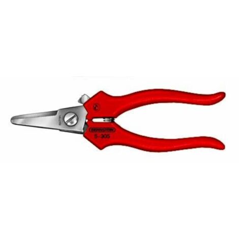 Bernstein Tools for Electronics 5-305 Forbici combinate 140 mm Rosso