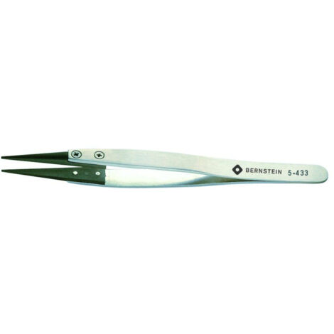 Bernstein Tools for Electronics 5-433  Präzisionspinzette   Stumpf, schmal 125 mm