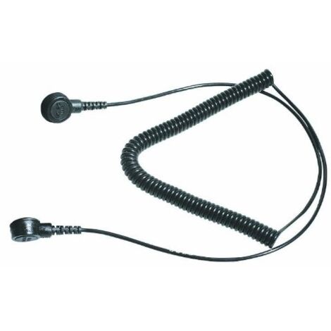 BERNSTEIN Tools for Electronics 9-342-1 Bracelet antistatique (ESD) noir Bouton-pression 3 mm