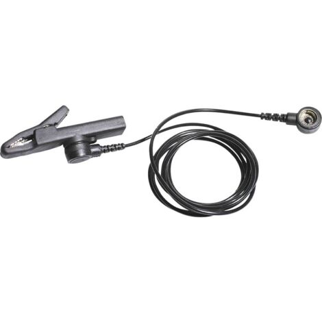 BERNSTEIN Tools for Electronics 9-343 Cavo di messa a terra ESD 1.50 m Connettore a pressione 10 mm, Morsetto a coccodr