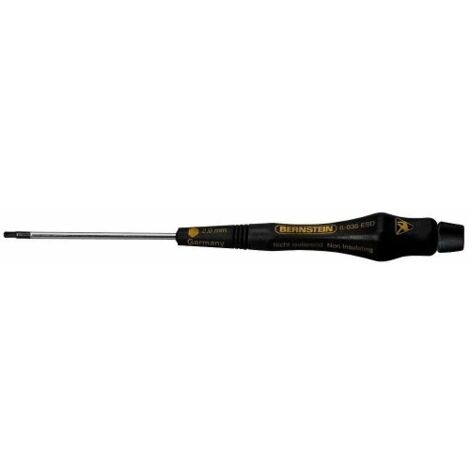 BERNSTEIN Tools for Electronics ESD Cacciavite a esagono interno Dimensione chiave (metrica): 0.9 mm Lunghezza della la