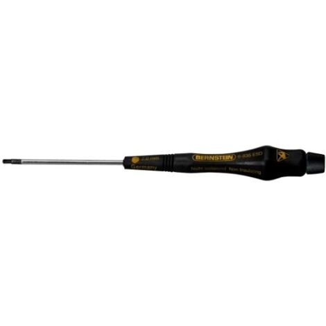 BERNSTEIN Tools for Electronics ESD Cacciavite a esagono interno Dimensione chiave (metrica): 2 mm Lunghezza della lama