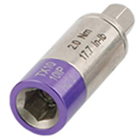 Bernstein – Tournevis dynamométrique 2.0 Nm – Adaptateur de couple 28 mm – Acier allié HRC 43-48 – Signal sonore clic pour serrage précis - A162152