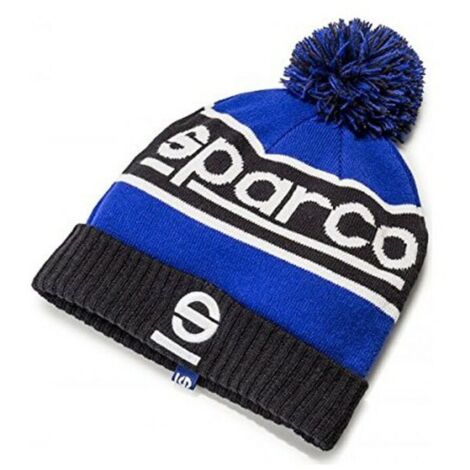 Berretto Sparco Windy Invernale Lana Con Pon Pon Bicolore