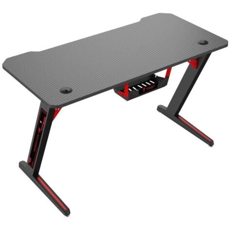 BERSERKER Bureau Gaming DESK B120 Noir / Rouge - (B120-BK-RED)