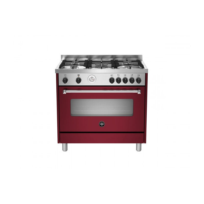 La Germania - Bertazzoni Americana AMN965GVIT. Tipo di prodotto: Cucina, Colore del prodotto: Rosso, Tipo di controllo: Manopola. Tipo di piano