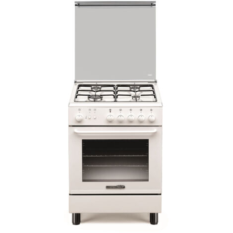 Bertazzoni La Germania Cucina Stile S640 21 W Bianca 4 Fuochi Forno 53L Gas/Elettrico