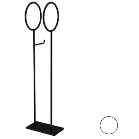 BERTOCCI Moon piantana porta salvietta con porta rotolo bianco sale codice prod: 14703780200