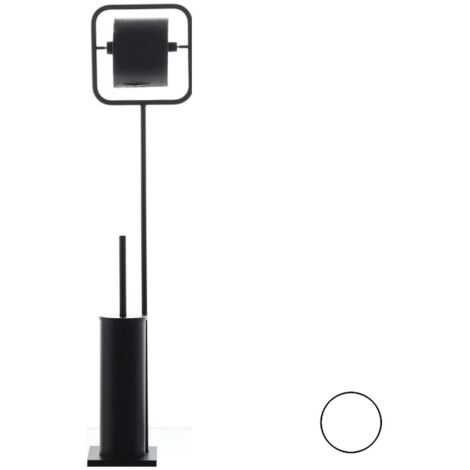 BERTOCCI Moon piantana servizio wc porta scopino e porta rotolo bianco sale codice prod: 14703800200
