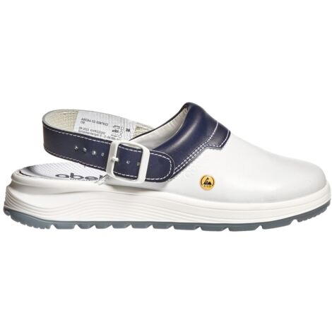 Berufsschuh Clog EASY 2.0 ESD weiß/blau ABEBA 837622 Gr.36