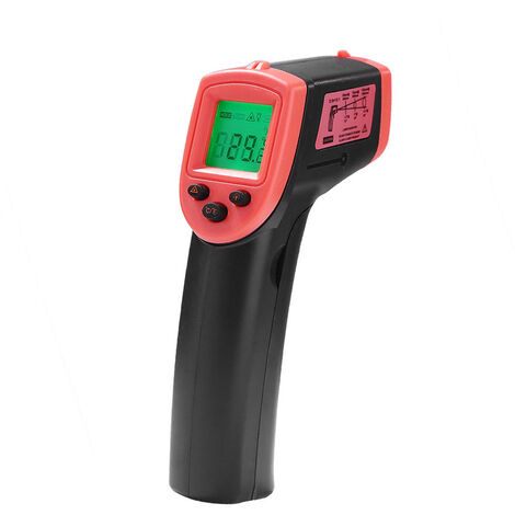 Beruhrungsloser Infrarotdetektor HW600 Digitaldetektor Industrieller Spezialdetektor -50 ° C 600 ° C ohne Batterie orange geliefert