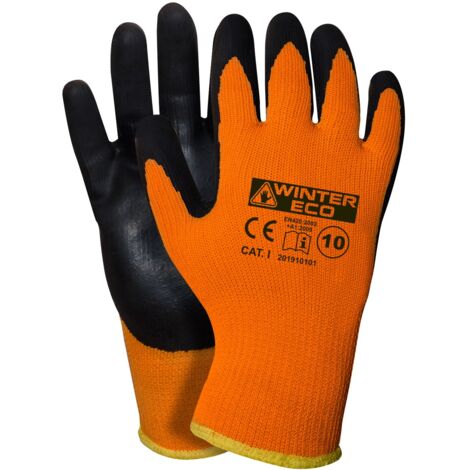 Beschichtete, isolierte Winterhandschuhe ECO/W100 Größe 10 - 12,0 Paar - REK W100 10