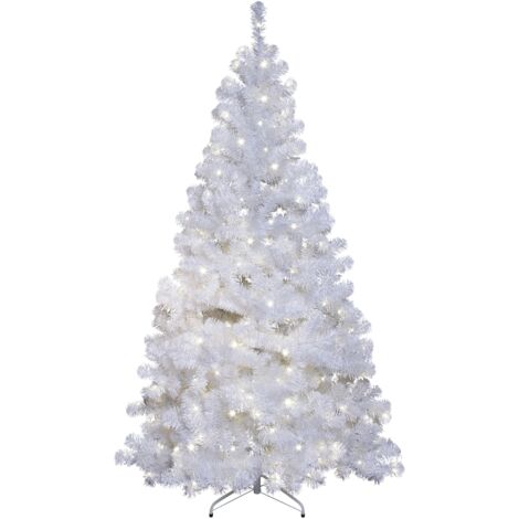 Beschneiter LED-Weihnachtsbaum ,Ottawa', weiß, outdoor, 260 LEDs neutralweiß, 210cm