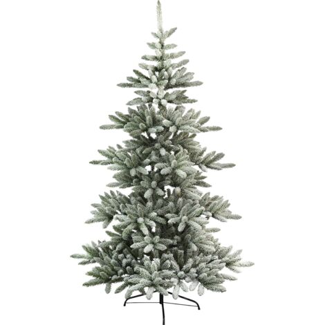 Beschneiter Weihnachtsbaum ,Arvika', grün-weiß, outdoor, 210cm , ohne Beleuchtung