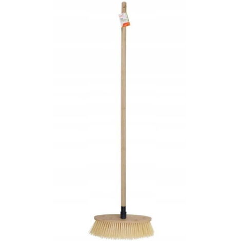 Besen mit Holzstiel, weiche Borsten, 128,5 cm
