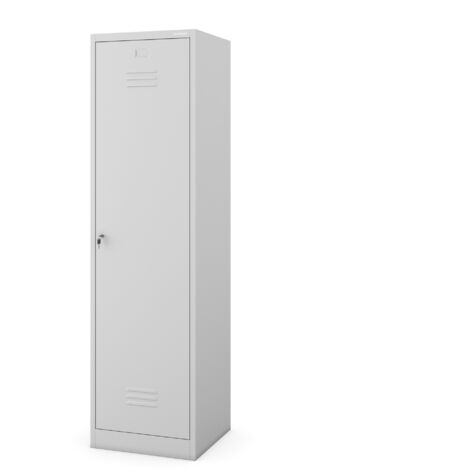 Besenschrank Haushaltsschrank AGNES, 500 x 1850 x 500 mm, grau