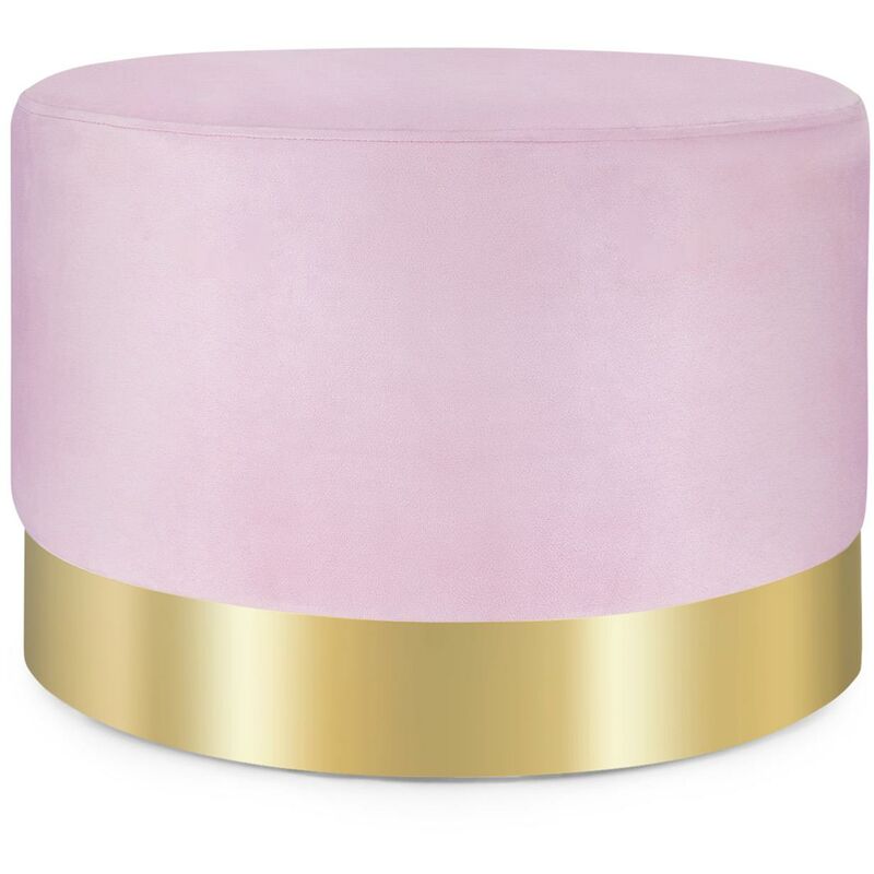 

Bella taburete tapizado 35x50 cm (H x Ø) terciopelo rosa