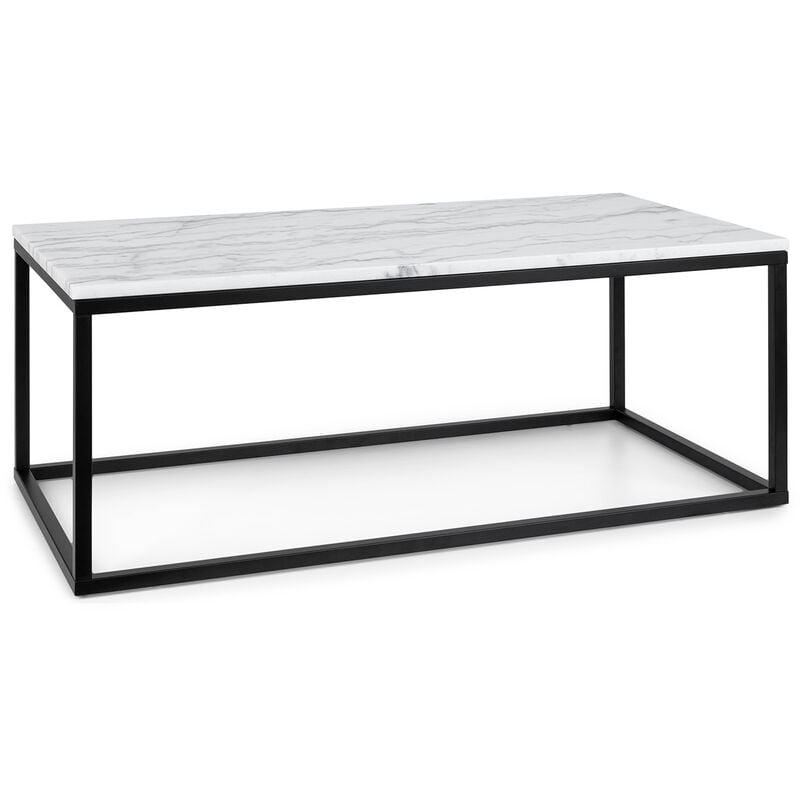 

Volos T100 Mesa de centro 100x40x50 cm mármol para interiores y exteriores negro / blanco