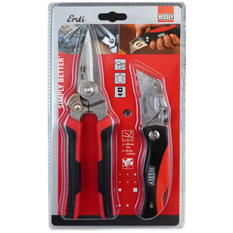 Bessey Aktionset Combi.Schere D52-2  und Klappmesser DBKPH