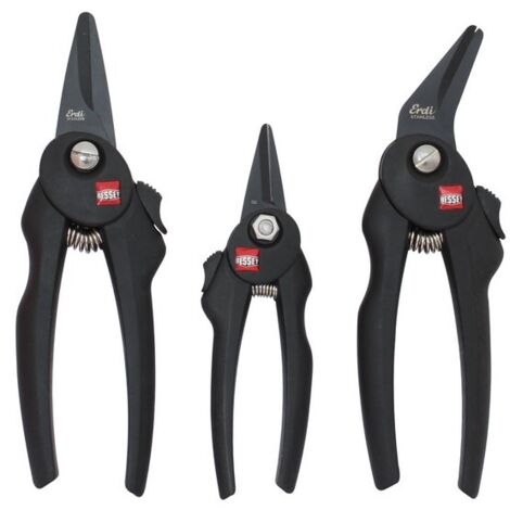 Bessey Combi Set Tijeras de Jardinería Negro 3 piezas