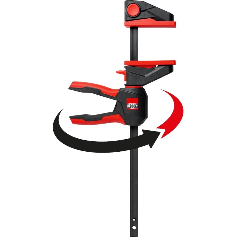 BESSEY 2 x Einhandzwinge mit drehbarem Griff EZ360S-11SET 110 mm