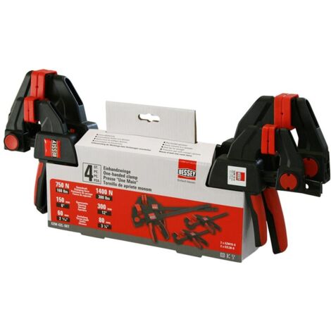 BESSEY Einhandzwingen-Set (2x EZM15-6 und 2x EZL30-8)