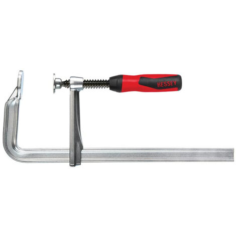 Bessey G20Z-2K All-Steel Screw Clamp, 200 mm Capacity, 100 mm Throat Depth