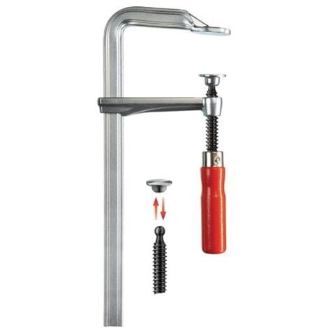 Bessey Ganzstahlschraubzwinge GZ Spannweite 100 mm Ausladung 60 mm Holzgriff
