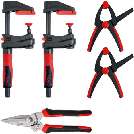 BESSEY Kit de acción de bricolaje limitado SET1-A, con herramientas de sujeción y corte para muchos usos, 2 x GK15, 2 x XV5-100, 1 x D52-2