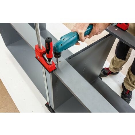 Bessey KRE100-2K - Morsetto a doppio corpo, 1V, colore: rosso 2 pezzi