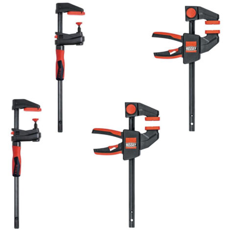 Bessey Montageset 2x Getriebezwinge GearKlamp GK30 + 2x Einhandzwinge EZL45-8