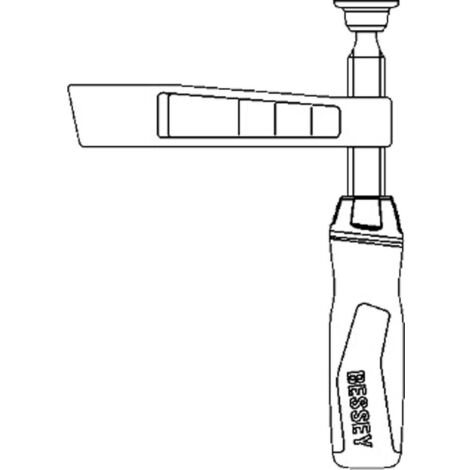 Bessey Partie inférieure cpl. TG avec poignée 2K (saillie 175 mm) - 3101834