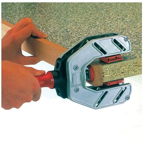 Bessey – Serre-joint à une main 55 mm – Capacité de serrage 10-55 mm – Construction légère en aluminium – Mâchoires de pression large - EKT55
