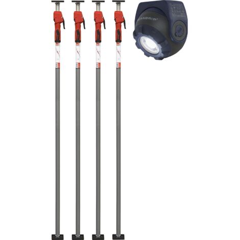 Bessey STE300-SET-SL support télescopique argenté durable