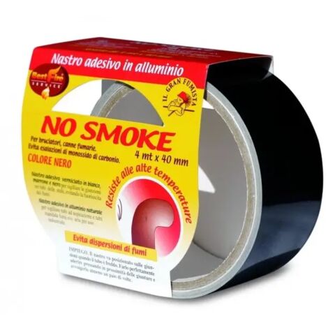 BEST FIRE SERVICE Nastro adesivo no smoke, mt 4x40 mm, nero