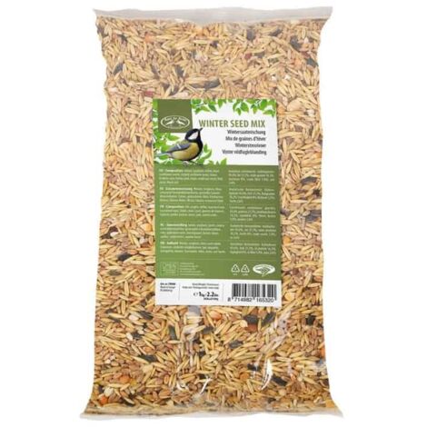 BEST FOR BIRDS - Mélange de graines d'hiver - 1kg - Haute teneur énergétique - Ambrosia Controlled - Voir photos