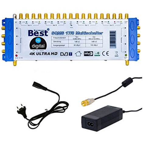 BEST GERMANY 17/8 Multiswitch Commutateur 17 entrées / 8 sorties