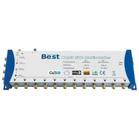 BEST GERMANY 5-12 Multiswitch Commutateur 5 entrées - 12 sorties