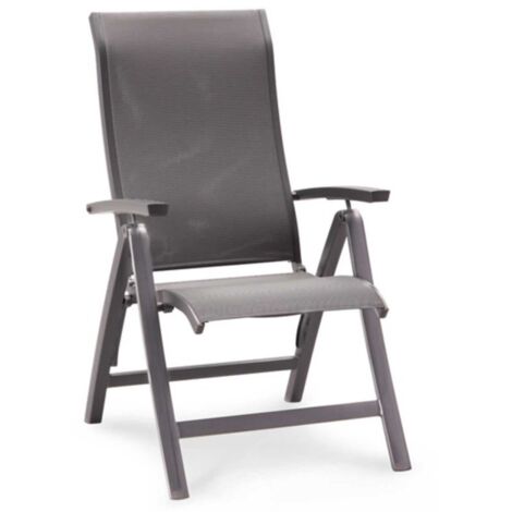 Best Larino Klappstuhl Gartenstuhl Folding Chair Anthrazit 62 x 68 x 110 cm
