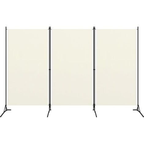 KALISSE Best-Mobili Paravento a 3 Pannelli Bianco Crema 260x180 cm ,Materiale Durevole 2023 Decor 1881