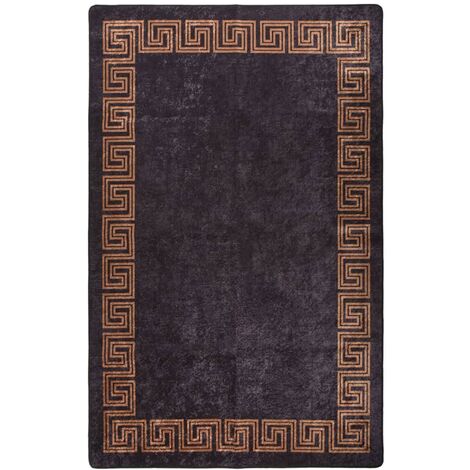 TAPISO Antiscivolo Tappeto Passatoia Corridoio Cucina Grigio Marronne Pelo  Corto 67 x 960 cm