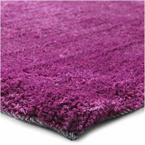 BEST OF - Tapis poils longs toucher laineux violet 160x230