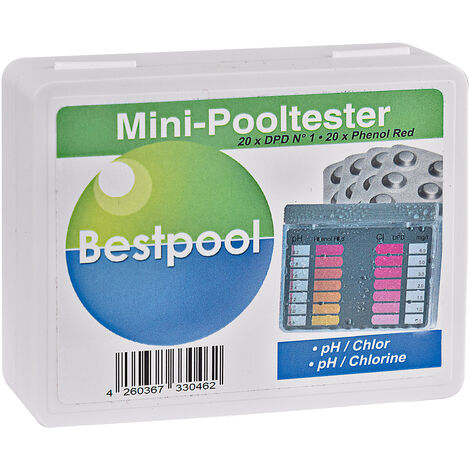 Best Pool Mini-Tester Wasser Qualität Testgerät Set inkl. 40 Testtabletten