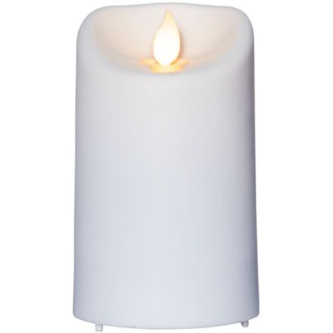 Best Season LED-Kerze"M-Twinkle" aus Kunststoff, weiss